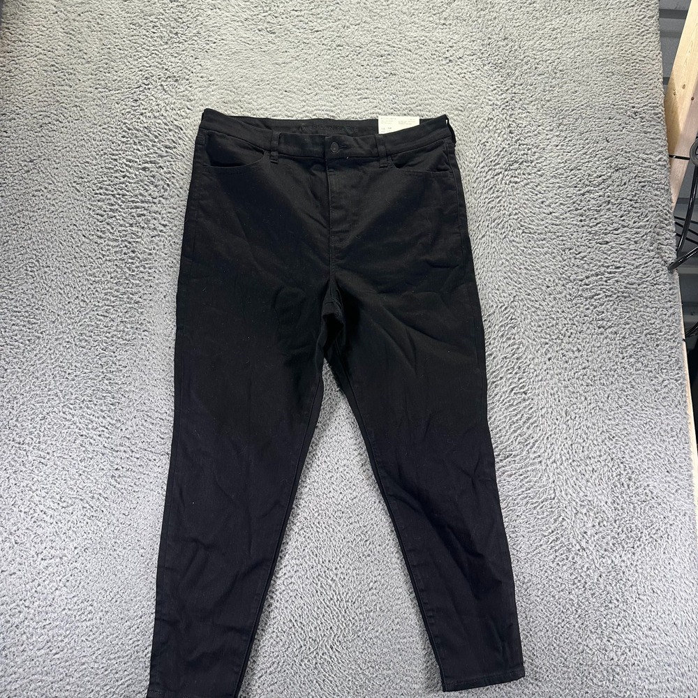 American Eagle Outfitters Next Level Jeans Womens 18 Black Denim Jegging Curvy